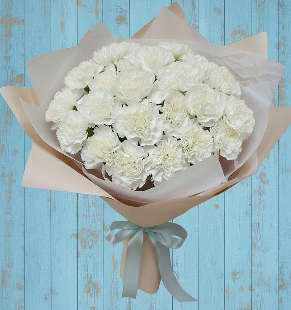 Букет цветов из: Гвоздики в Тим