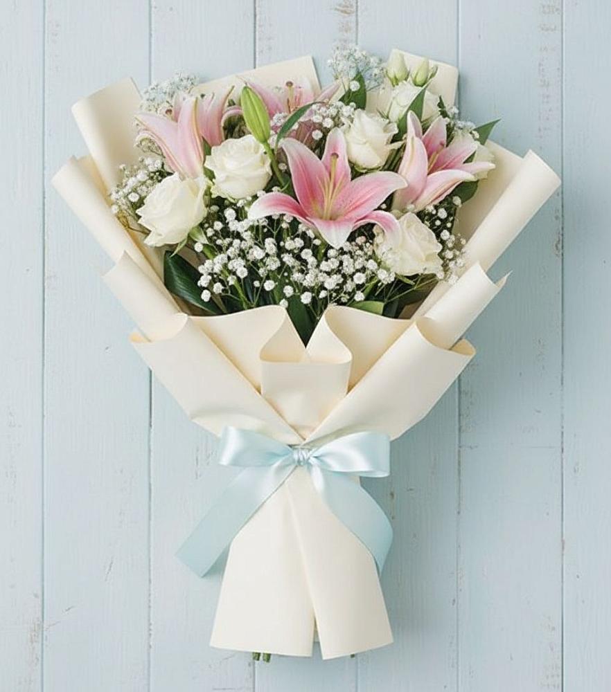 Букет цветов из: Лилии в Тим