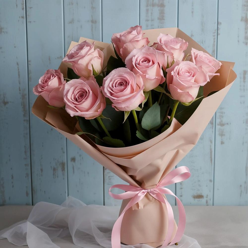 Букет цветов из: Розы в Тим