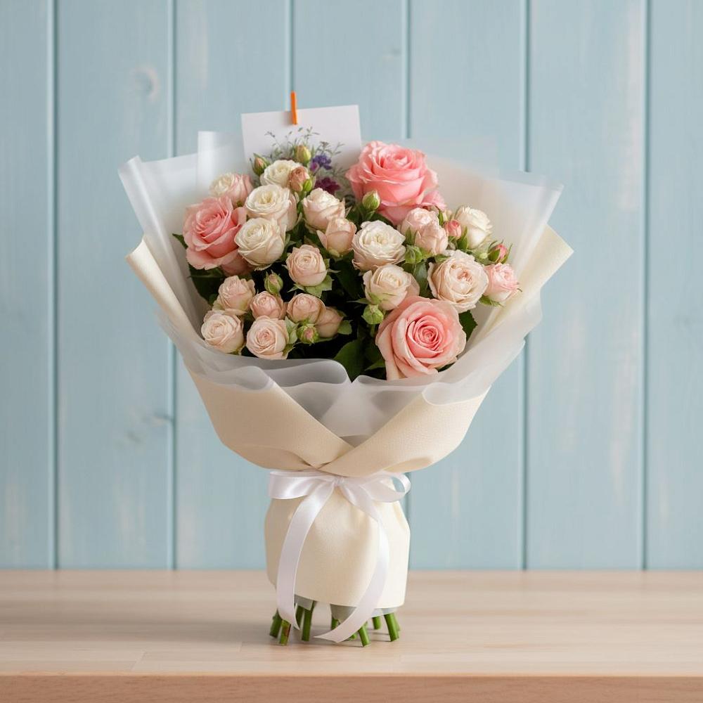 Букет цветов из: Розы в Тим