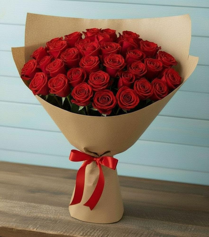 Букет Красные розы Милано в Тим