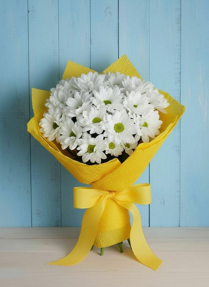 Букет цветов из: Хризантемы в Тим