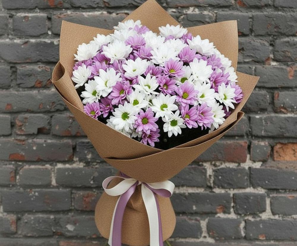 Букет цветов из: Хризантемы в Тим