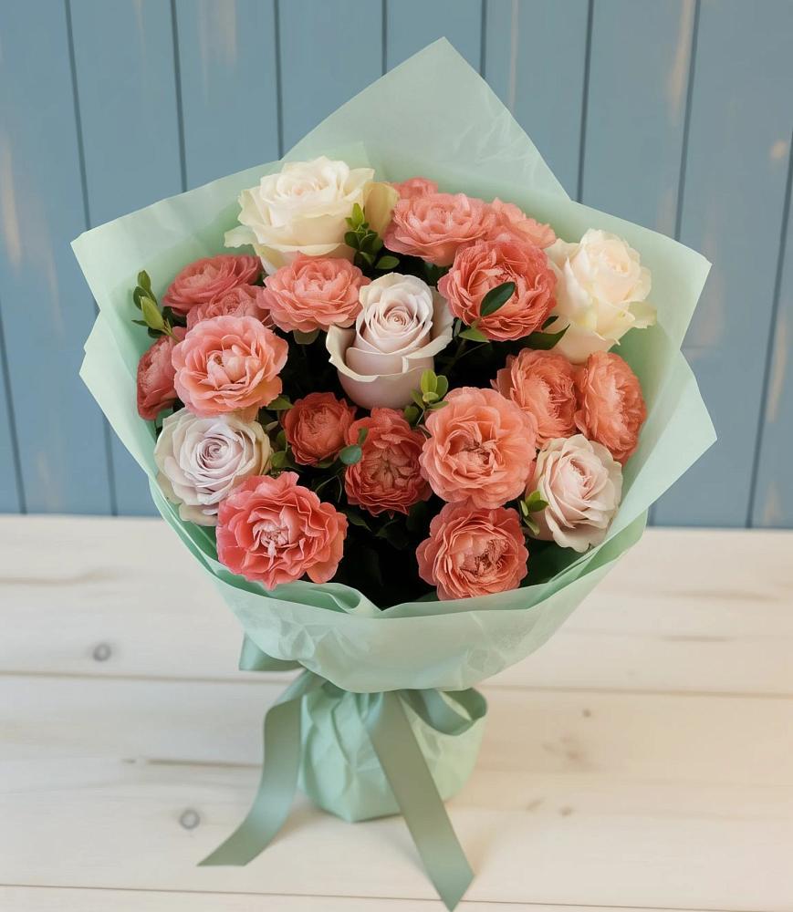 Букет цветов из: Розы в Тим