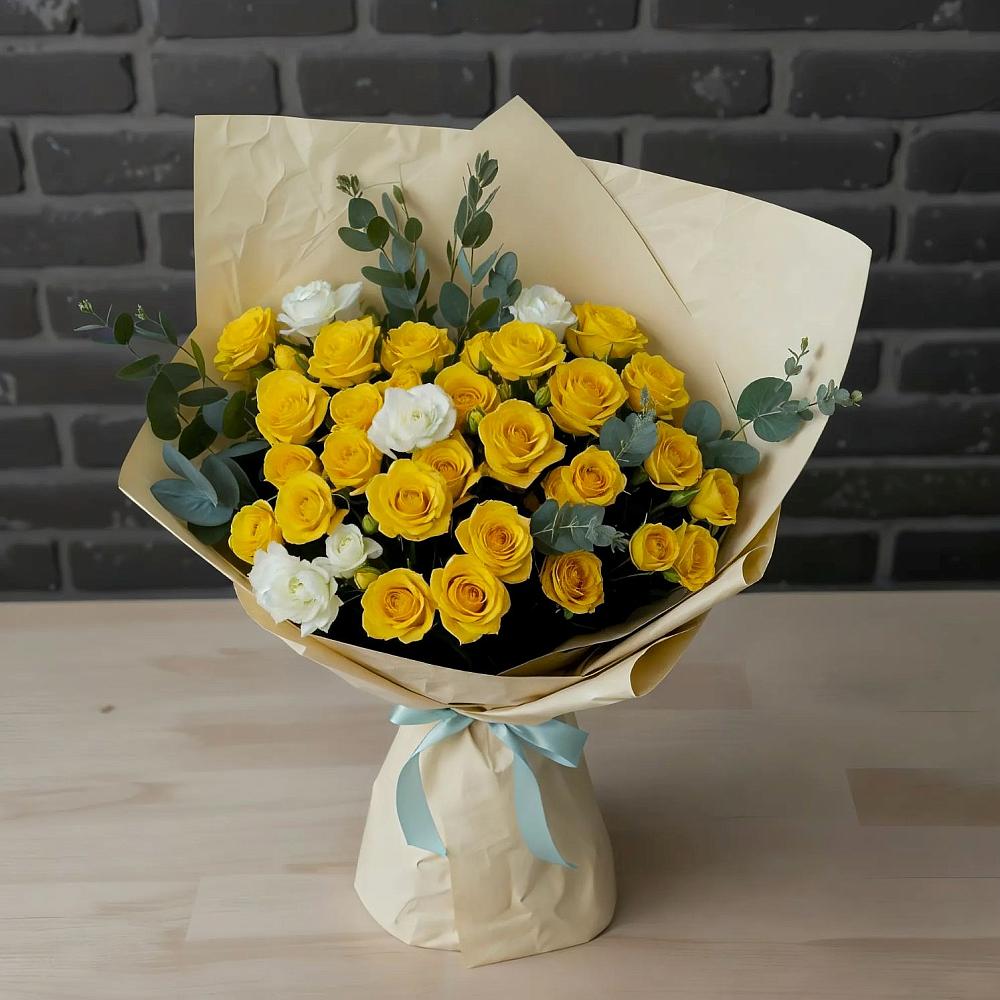 Букет цветов из: Розы в Тим