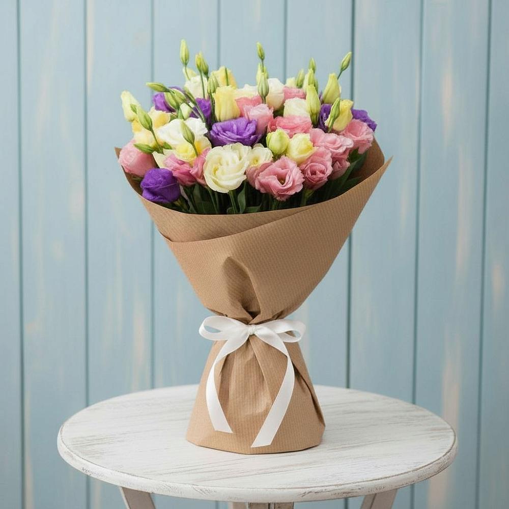 Букет цветов из: Лизиантусы в Тим