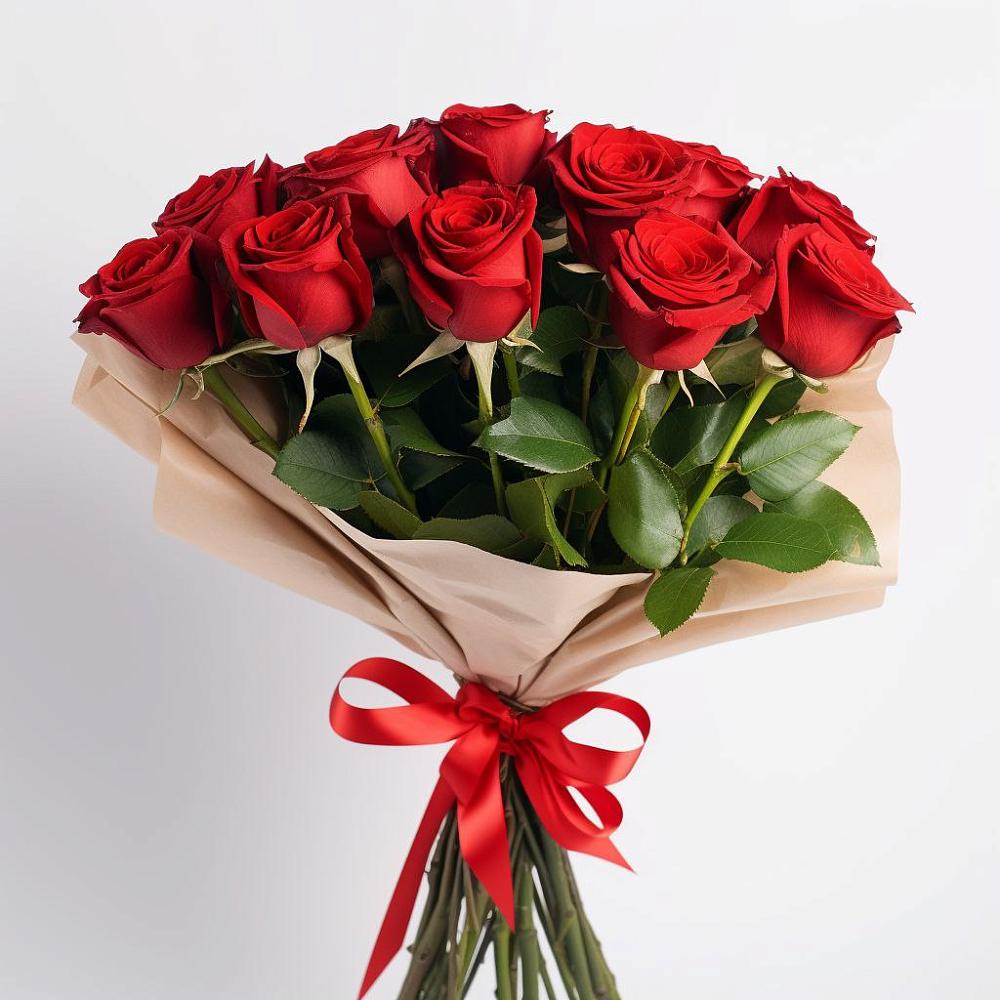 Букет 11 Красных роз Эдлесс Лав в Тим
