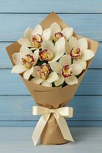 Букет цветов из:  Орхидеи и Розы в Тим