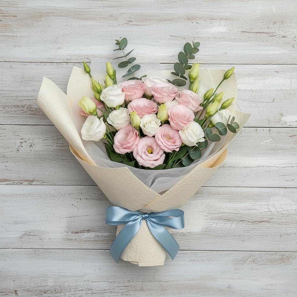 Букет цветов из: Лизиантусы в Тим